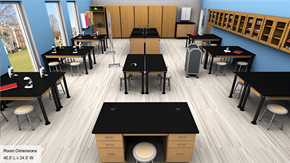 Middle/High School Biology Lab - Overall View
